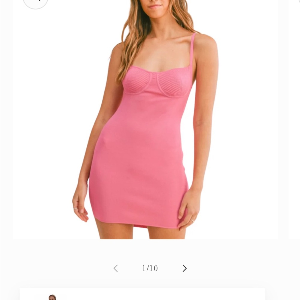 Vibrant Pink Bodycon Mini Dress with Spaghetti Straps